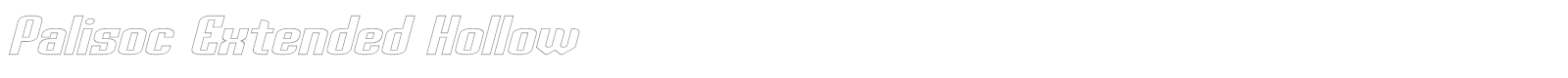 Palisoc Extended Hollow font preview